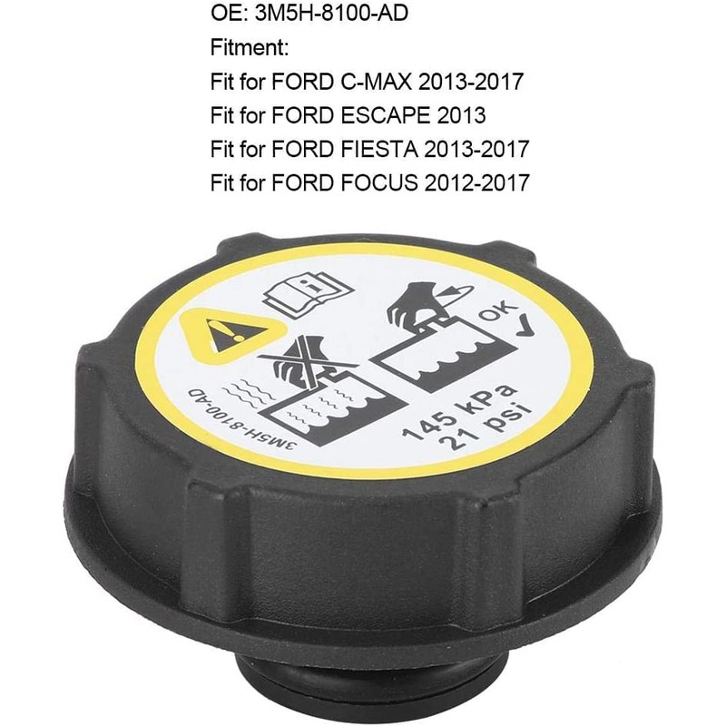 PSL Radiator Cap for Coolant Expansion Tank, Car Coolant Tank