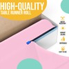 Exquisite Pink Plastic Table Runner Roll in A Slide Cutter