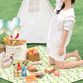 Portable Waterproof Picnic Mat (Small & Large Sizes) Outdoor Green/200x200CM 2ea