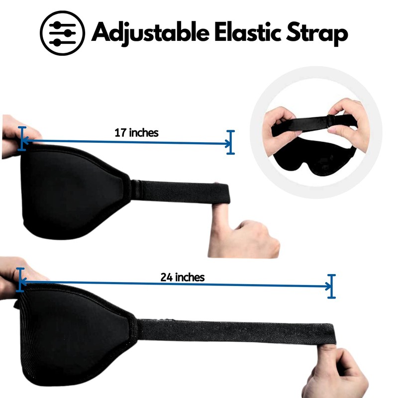 Sleep Mask Blackout Eye Mask Blindfold Light Blocking for Home,
