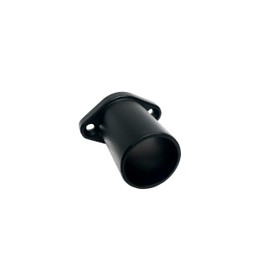 Fortress Round ADA Black Sand Steel Handrail Straight Termination Bracket