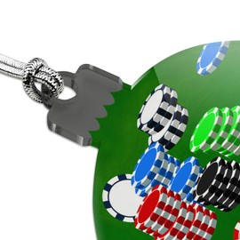 GRAPHICS & MORE Poker Aces Cards Chips Gambling Acrylic Christmas Tree Holiday Ornament