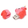USB 2.0 Flash Drive Pink Cartoon Appearance Data Storage Tool