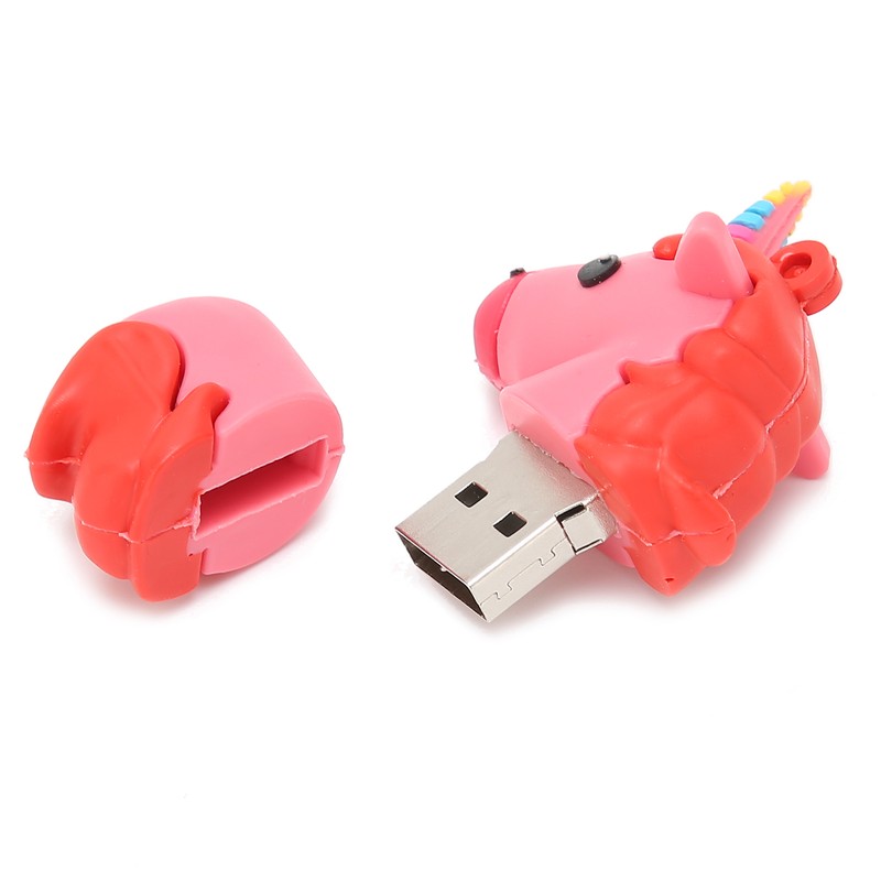 USB 2.0 Flash Drive Pink Cartoon Appearance Data Storage Tool
