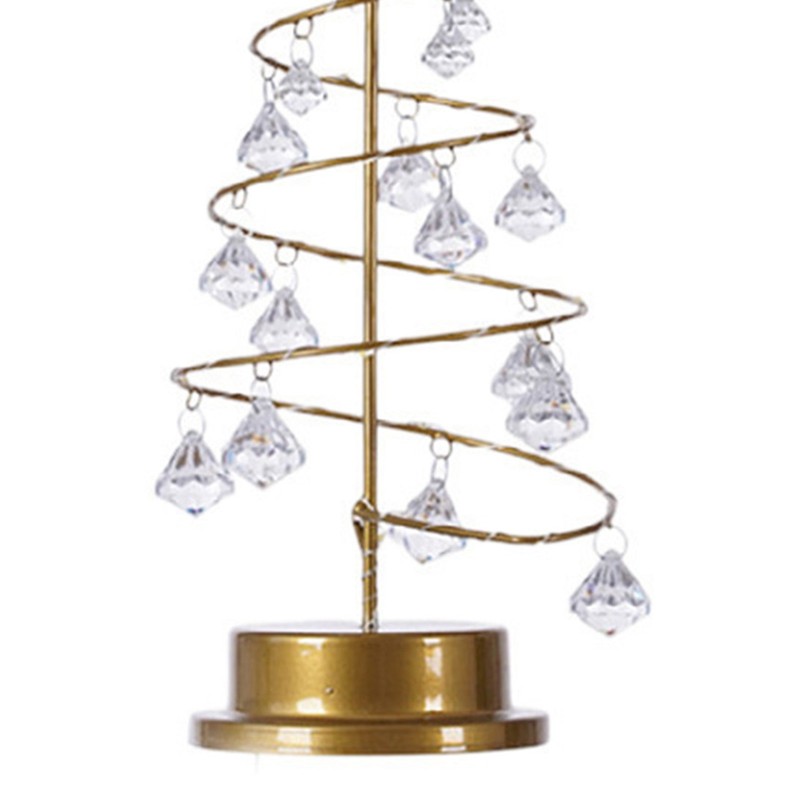 Christmas Crystal Tree Lamp Acrylic Crystal Pendant Christmas Decorative Desk