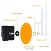 Silent Quartz Clock Mechanism Kit, Long Shaft Wall Clock Motor