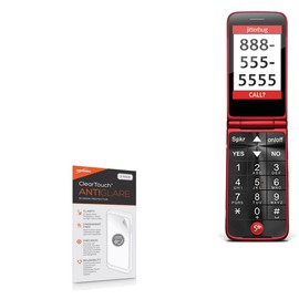 BoxWave Screen Protector Compatible with Jitterbug Flip - ClearTouch Anti-Glare (2-Pack), Anti-Fingerprint Matte Film Skin for Jitterbug Flip