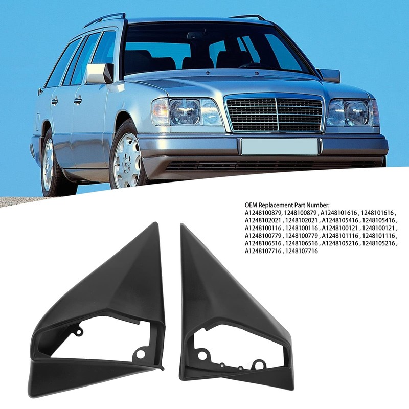 1 Pair Left Right Side Mirror Rubber Gasket, KIMISS Rear