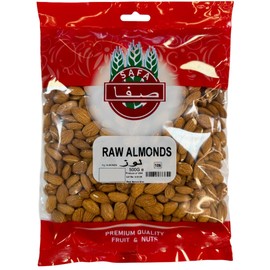 SAFA Raw Almonds 500g | Premium Quality Whole Almonds | Natural, Unroasted & Nutrient-Rich Snack (500g (Pack of 1))