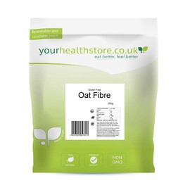 yourhealthstore® Premium Oat Fibre 250g, Extra Light and Fluffy, Great for Keto King Bread, Vegan, Produced in The EU, (Recyclable Pouch)