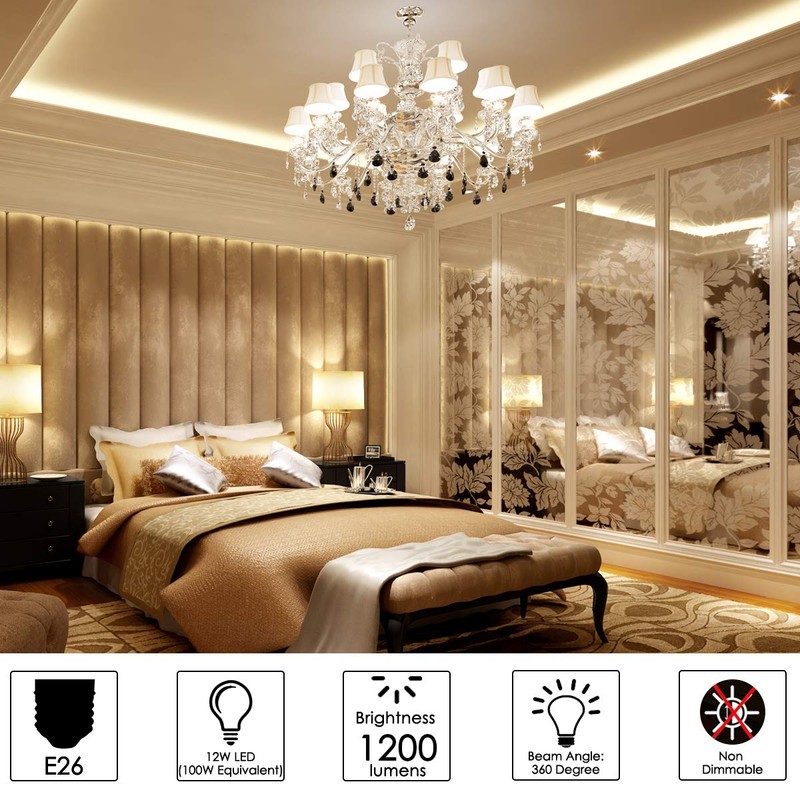LED Light Bulb 100w Equivalent 1200 Lumen 6000K Cool Daylight