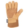 Carhartt Men's Insulated Duck Synthetic Leather Safety Cuff Glove, Brown,