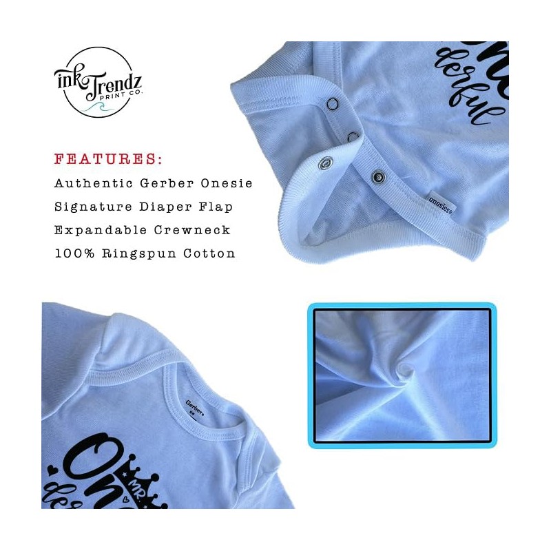 Ink Trendz - playera de primer cumpleaños para niño con