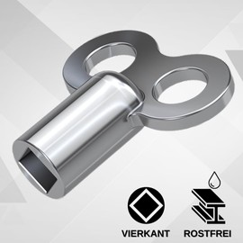 Premium Radiator Bleed Key - Stable & Robust - For Efficient Heating - Universal Fit - Save Heating Costs - Easy Bleeding of Heaters