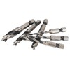 6Pcs 3 Point Drill Bit High Speed Steel Imperial Wood