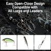 Alwonder 20 Pcs Fishing Swivel and Snap Saltwater Freshwater Ball