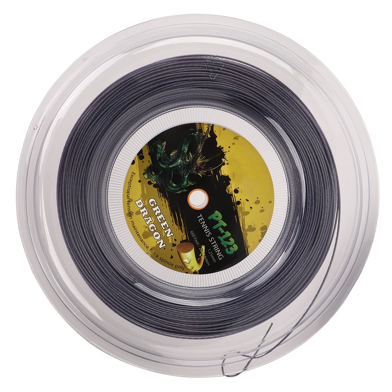 1.25mm Tennis Racket String Double Ribbed Pattern Beat Resistant Polyester