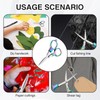 2 Pcs Badge Scissors for Nurses Mini, Foldable Nurse Scissors