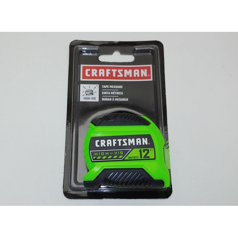 Craftsman 12' High Visibility Tape Measurer Measure Compact with Belt