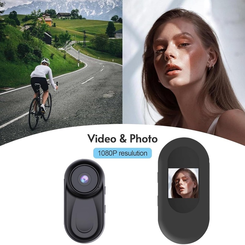 OBEST Mini Body Camera,1080P Wearable Action Body Cam,Thumb Size Hands