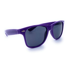 Sunglasses Classic 80’s Vintage Style Design (Neon Purple)