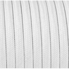 3 Metres 3-Core Textile Cable Fabric Cord Pendant Cable Lamp Cable Textile Cable 3 x 0.75 mm² 3G0.75 White
