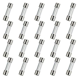 HUAREW T4AL250V 20 Pcs 5x20mm Slow Blow Glass Fuse 4A 250V 0.2 x 0.78 inch time delay Fuse