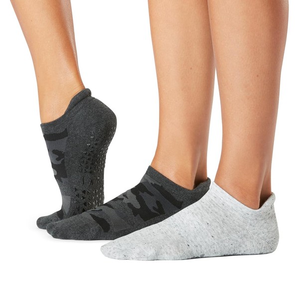 TAVI Women’s Savvy Grip Socks, Multi-Pack - Pilates Socks with