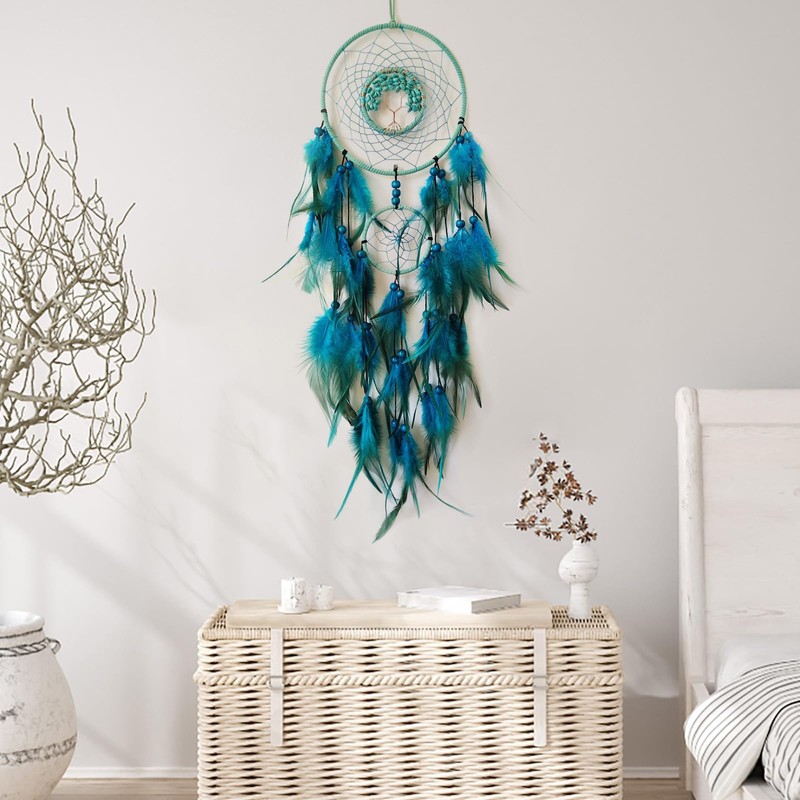 Donko Blue Dream Catcher with Tree of Life