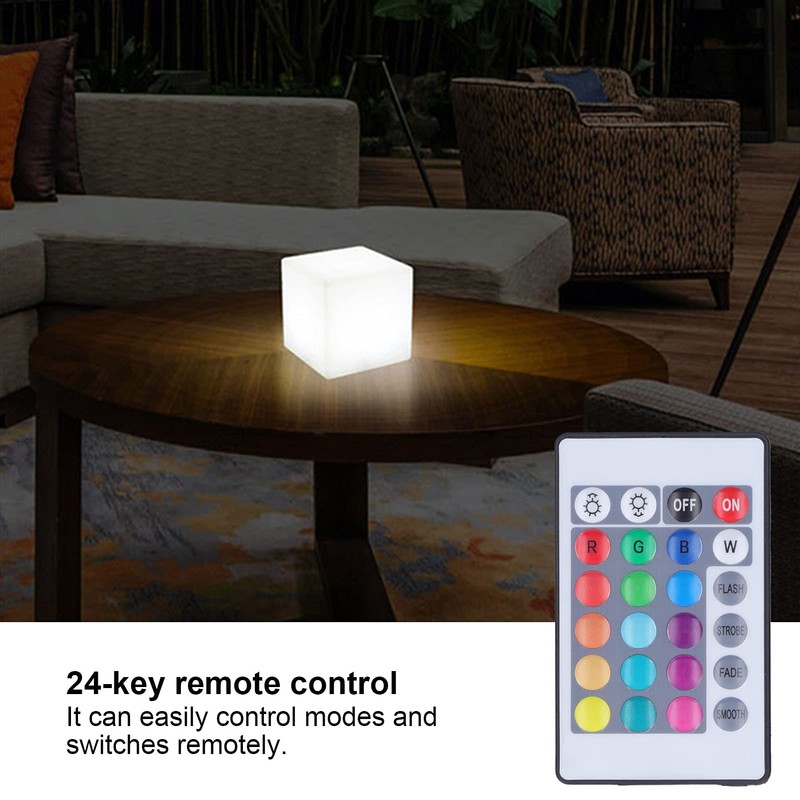 Topyond LED Tesseract Cube Light, Remote Control, RGBW, Adjustable, 16