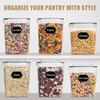 Wildone Large Food Storage Containers 5.2L /175oz, 4 Piece BPA