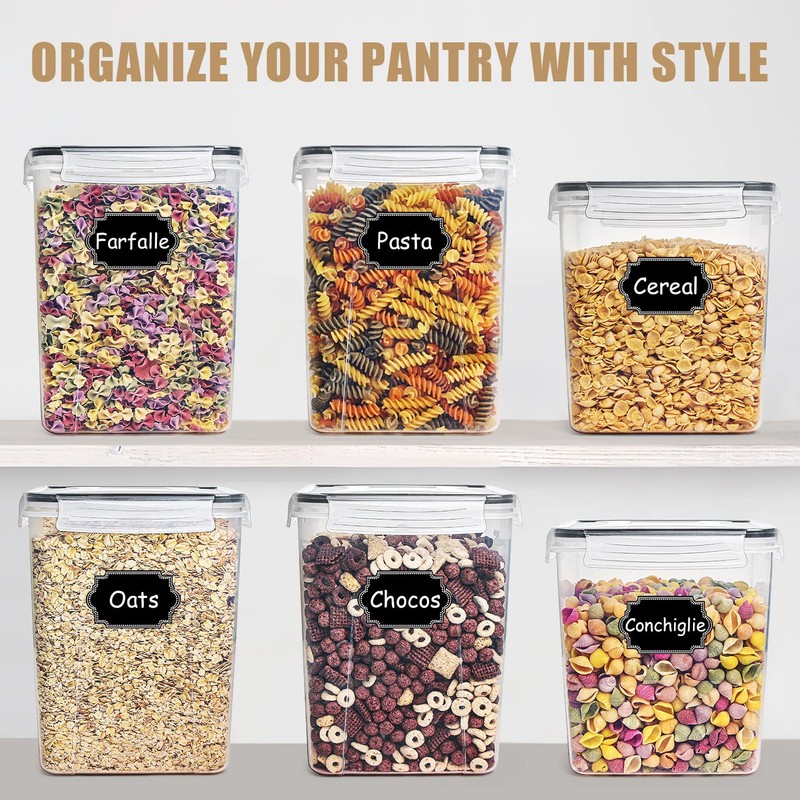 Wildone Large Food Storage Containers 5.2L /175oz, 4 Piece BPA