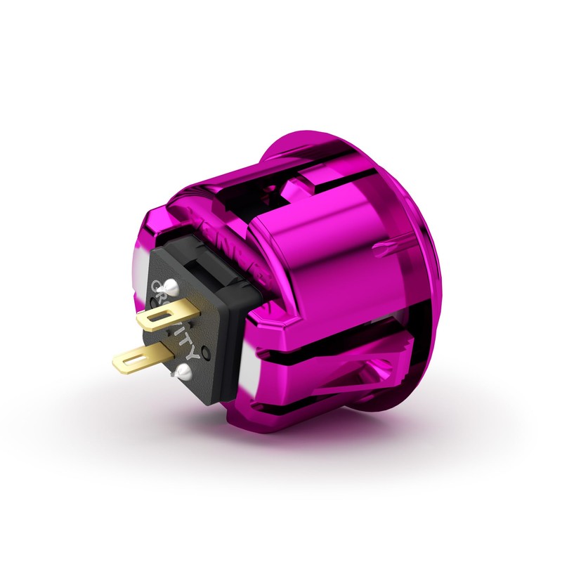 QANBA Gravity KS Mechanical Arcade Buttons 24mm Snap-In Metallic Color