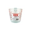 Pyrex Prepware 6001075 Measuring Cup, Red Graphics, Clear