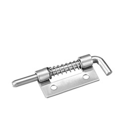 sourcing map Pack of 5 201 Stainless Steel Furniture Window Spring Latch Left Handed Gate Latch Lock 2.2 Inch