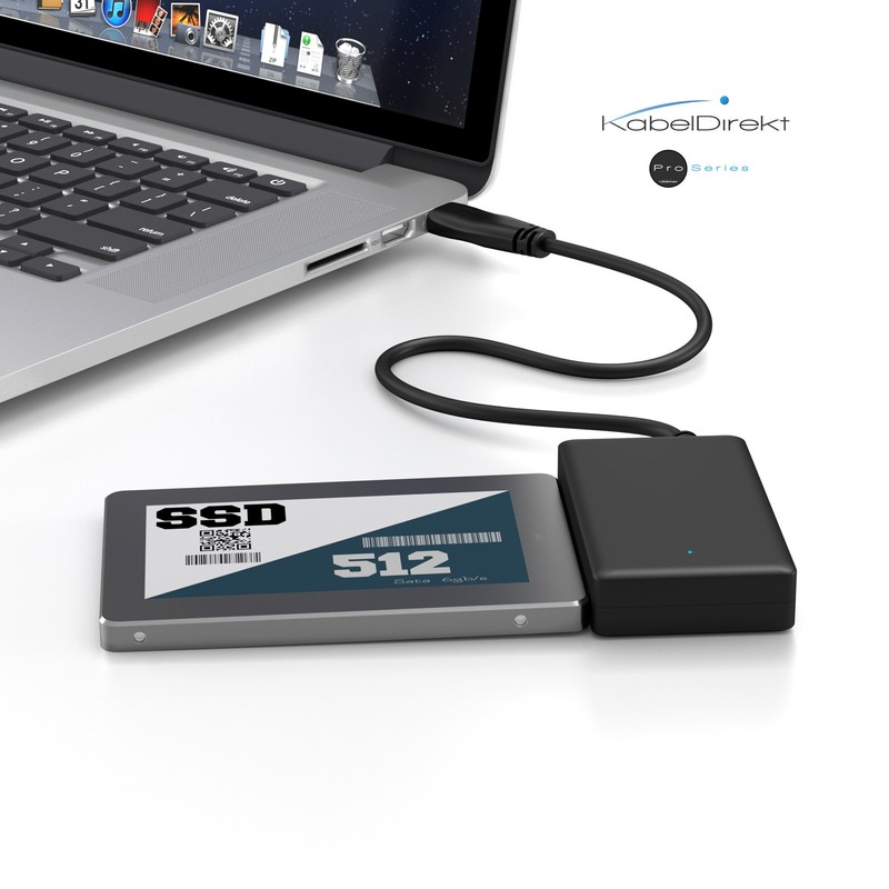 KabelDirekt – USB 3.0 > SATA adapter (for 2.5 inch