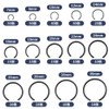Glvaner Inner Snap Rings C-Clip 7mm to 30mm Stainless Steel