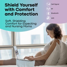 TOMUM EMF Radiation Shielding Protection Blanket - Faraday Blanket for EMF Radiation Protection and Blocking - RF Blocker Shield Anti-Radiation Cotton Blankets for Pregnancy Laptop Phone Signal