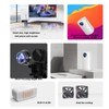 WiFi Movie Projector, Support Same Screen 1920x1080 Resolution White USB