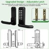 High-Security 12 Digit Keypad Mechanical Door Lock - Keyless Entry,