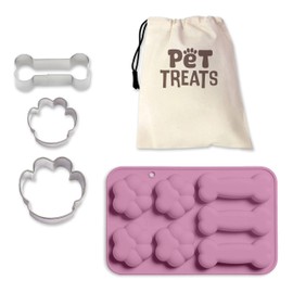 Ultimate Pet Treats Kit – Bake Homemade Pet Treats with Recipe Book, Moulds, Cookie Cutters & Bag – Activity Kit for Kids Ages 8+