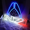 FUENDKF N7 Emblem Game Neon Signs for Wall Decor,Dimmalbe LED