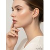 Silver Cartilage Earrings for Women Moissanite Infinity Braided Gold Hoops