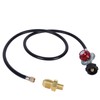 GasSaf 5FT 20 PSI Adjustable High Pressure Propane Regulator with