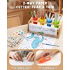 Payarma Paper Roll Dispenser for Kids Art Tabletop Easel with