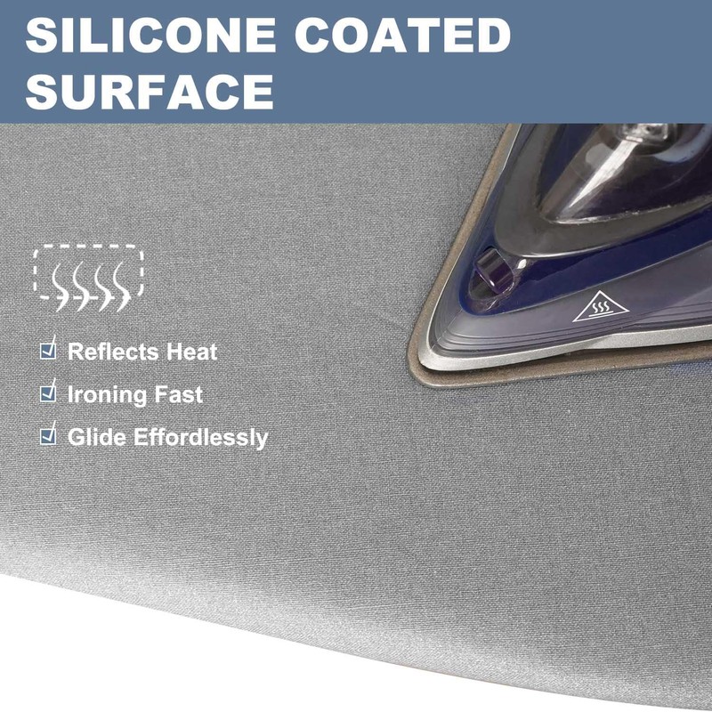 14x42 Inch Over-The-Door Ironing Board Cover with User-Friendly Design, Heavy-Duty