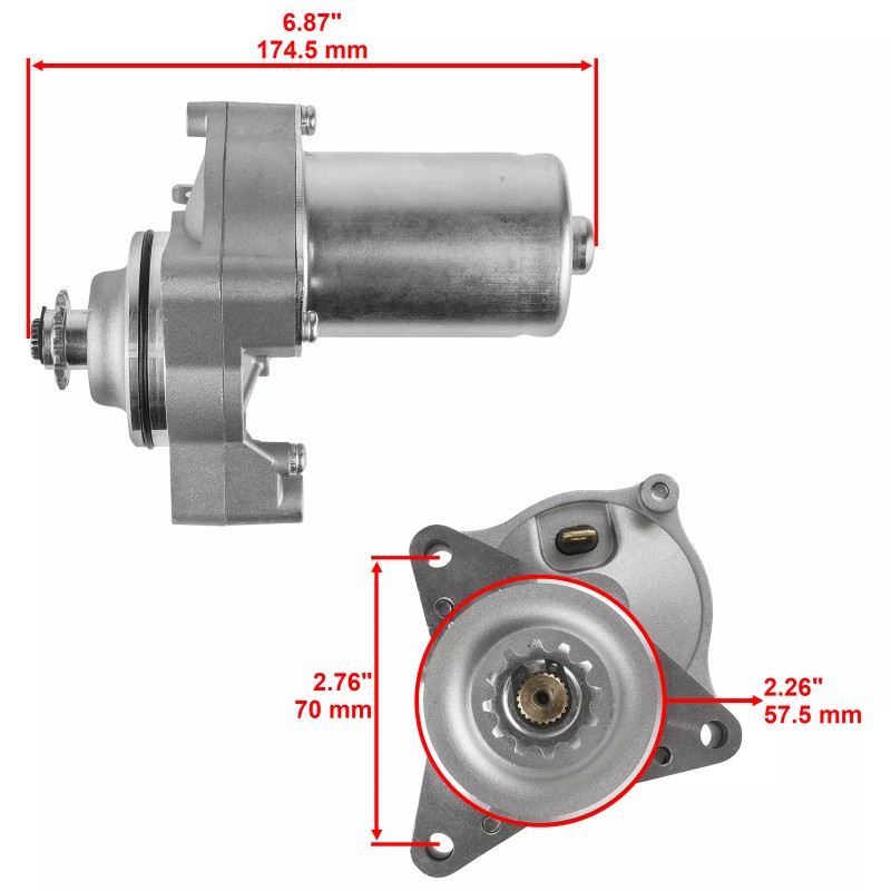 Caltric Starter Motor for Honda ATV 31210-HP2-671 / TRX90 TRX90EX