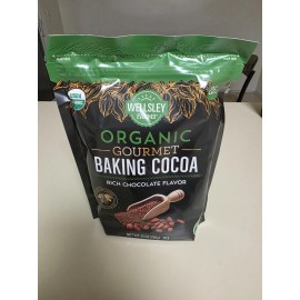 WESLEY FARMS ORGANIC GOURMET BAKING COCOA POWDER - 25OZ - 116 SERVINGS -EXP 6/27