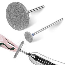 Andibro 2Pcs Sanding Disc Nail Drill Bits,Electric Foot File Hard Skin Remover Discs Emery Carbide Callus Remover Pads Pedicure Sandpapers Replacement Cracked Skin Callus Removal for Manicure Pedicure