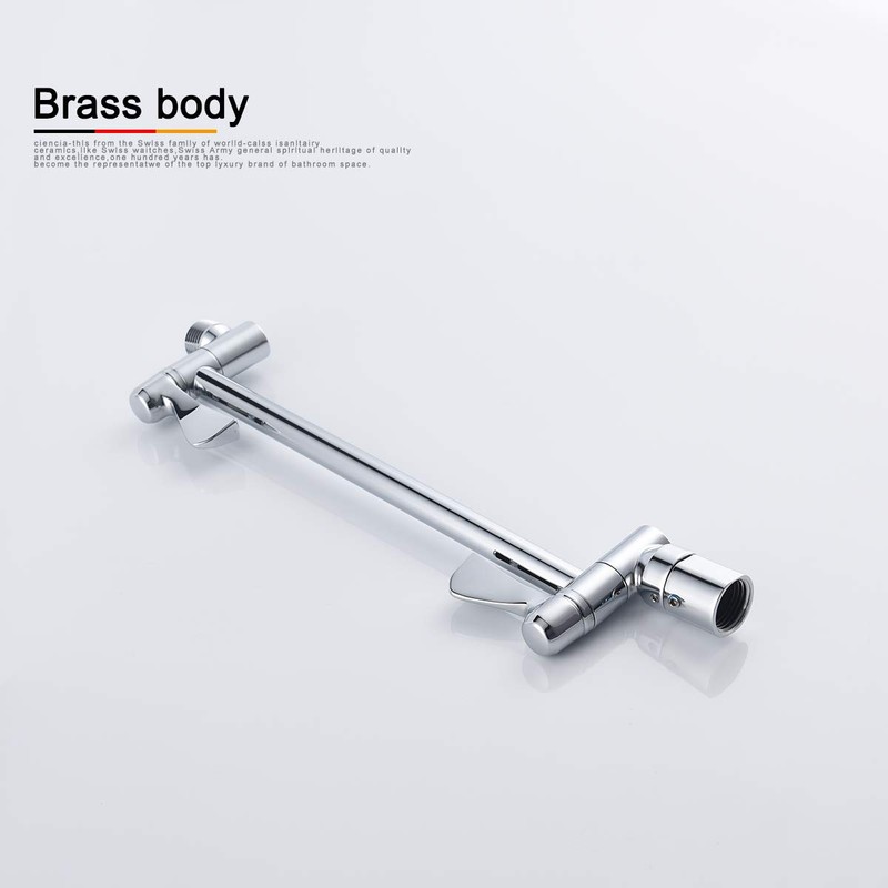 Tecmolog Brass Shower Extender Arm 11 Inch Height & Angle